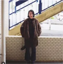 松本恵奈着用♡大人気完売のクラネフェイクファーコート