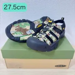 【超美品】KEEN ニューポートレトロ サンダル カモフラージュ 27.5cm