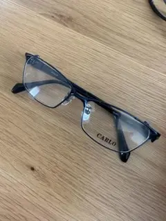 CARLO ブラック 長方形メガネ