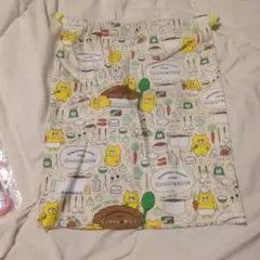 ハンドメイド ノラネコぐんだん巾着