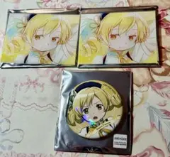 巴マミ　まどか☆マギカ ホロキャラ缶バッジ&アクリルカード　3点セット
