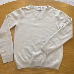 ウールカシミヤ Vネックセーター