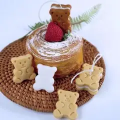 くまサンド　シリコンモールド　キャンドル型