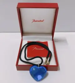 Baccarat バカラ ネックレス チョーカー ハート ブルー