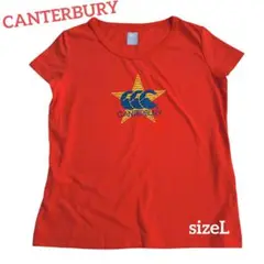 CANTERBURY　カンターベリー オレンジ Tシャツ 半袖　sizeL