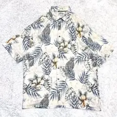 ヴィンテージ シャツ　ボタニカル　アロハシャツ　レーヨンシャツ　半袖シャツ