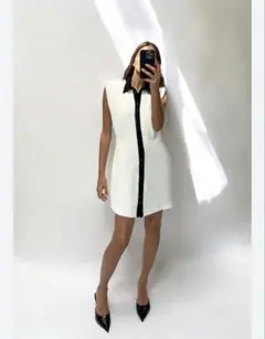 ZARA ノースリーブミニワンピース