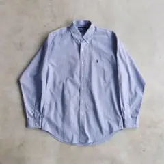 90s ラルフローレン BLAKE ギンガムチェック長袖シャツ M