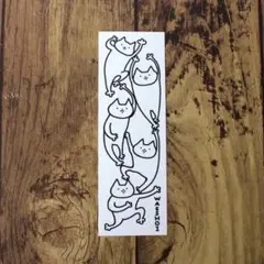 【わっしょいねこ紙しおり】オリジナルキャラクターイラスト　創作　ブックマーカー