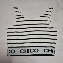 ※訳あり CHICO 裾ロゴタンクトップ(パット無) Fサイズ