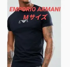 【新品】EMPORIO ARMANI／ブラック クルーネック Tシャツ Mサイズ