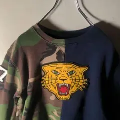 美品 　レア　ポロラルフローレン ワッペン　迷彩  スウェット　ハーフカモ