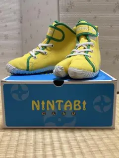 NINTABI 18.0cmイエロー グリーン タビシューズ