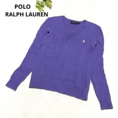 ポロラルフローレン ニット カシミヤ混 Vネック ロゴ