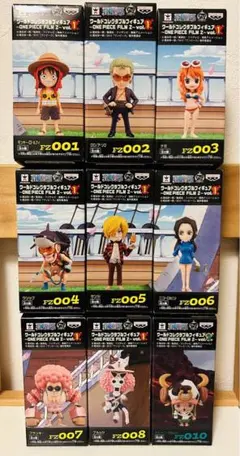 ワールドコレクタブルフィギュア ルフィ&ゾロ&サンジ