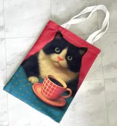 カフェ猫 グラフィック フルサイズ トート