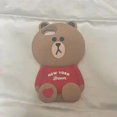 LINE FRIENDS ブラウン　スマホケース