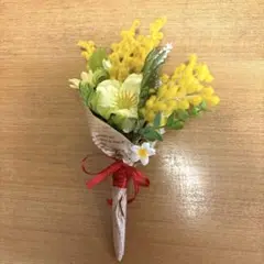 ミモザブーケ　ハンドメイド
