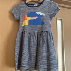 PETIT BATEAU ストライプ ワンピース 3ans