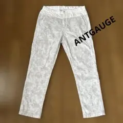 ANTGAUGE アントゲージ　 ホワイト柄スリムパンツ