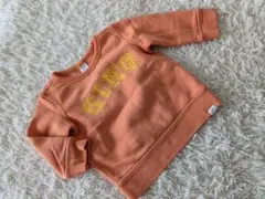 80cm◯babygapオレンジトレーナー　ギャップ