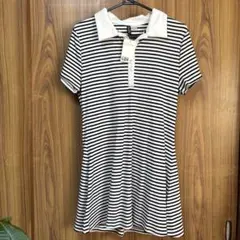 H&M ストライプ ポロワンピース　レディースL
