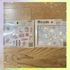 イロド　irodo　布用ステッカー　ステッカー　2枚セット　イギリス　アリス