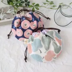 [果物 ]まんまる巾着 2個セット