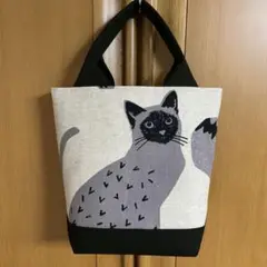 ハンドメイド・バック(猫ちゃん・エチノ・echino・帆布)①
