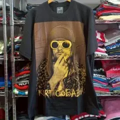 ニルヴァーナ カート・コバーン 両面プリント バンドＴシャツ XL