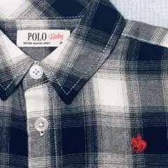 新品　90cm　POLO Baby チェックシャツ 半袖 男の子 女の子兼用