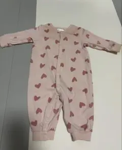 <美品>H&M ハート柄ロンパース 70