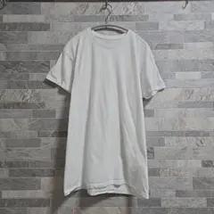 ホワイト クルーネック Tシャツ Lサイズ