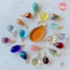 sale!!! チェコドロップビーズ　バラ①