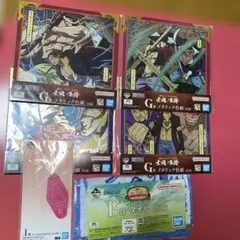 ワンピース 一番くじ 色紙 モーテルキーホルダー タオル