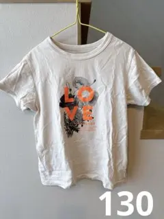 MAAROOK LOVEプリント Tシャツ ベージュ　130