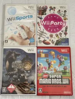 ⭐️24時間以内発送⭐️ Wiiソフトまとめ売り　4本セット　パーティ　モンハン