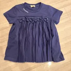 ネイビー フリル付き トップス 110cm