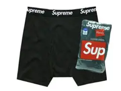 Supreme ボクサーブリーフ ブラック