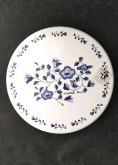 陶器製 鍋敷き 小鳥 花 Oriental Bird