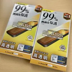 iPhone16e/14/13/13 Pro ガラスフィルムカバー率99%_2枚