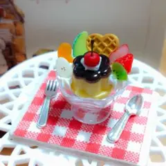 【ミニチュア】プリンアラモード②