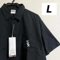 【未使用タグ付】MLB ホワイトソックス 半袖 シャツ 黒(ブラック) Lサイズ