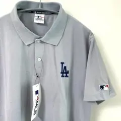 ドジャース ポロシャツ 半袖　大谷翔平　グレー　Lサイズ　MLB セール品