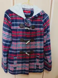 【本日限定セール価格】TOMMYGIRL トミーガール チェックダッフルコート
