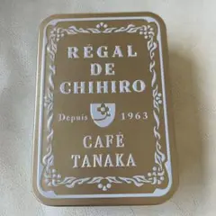 お菓子缶 カフェタナカ　CAFE TANAKA クッキー缶　小物入れ 空き缶