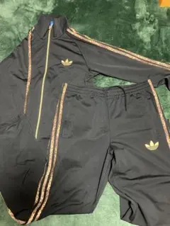 adidas アディダス トラックジャージ 上下セット ヒョウ柄ライン 限定