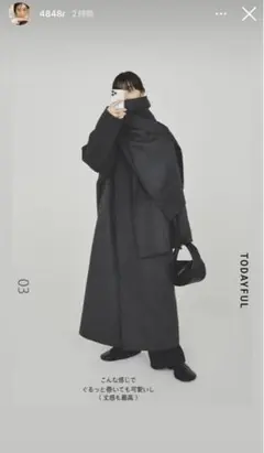 22AWStole Wool Coatオンライン購入明細書付life's今季