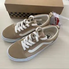 新品 Vans ベージュ スニーカー 21cm