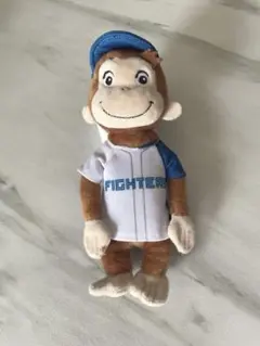 北海道日本ハムファイターズ　おさるのジョージ　ボールチェーン付きぬいぐるみ
